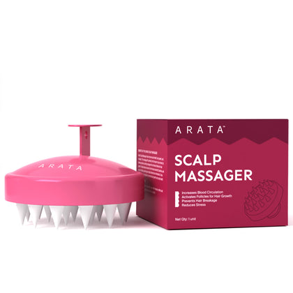 Scalp Massager With Soft Silicone Bristles