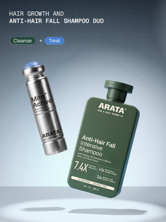 Arata MitoActive + Anti Hair Fall Shampoo Combo