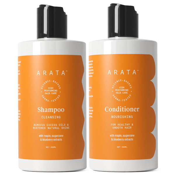 Happy Hair Duo | Cleansing Shampoo 300ml + Nourishing Conditioner 300ml