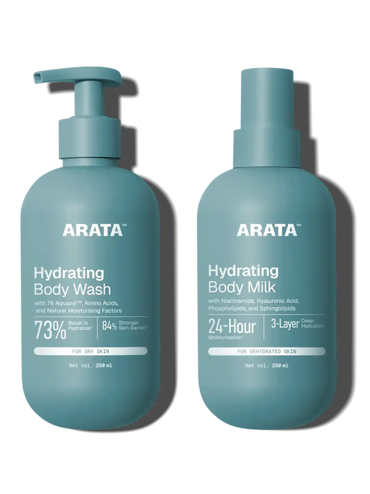 Arata Hydrating Body Wash & Body Milk Duo