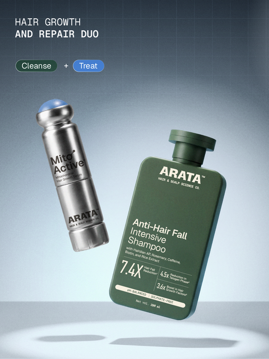 Arata MitoActive + Anti Hair Fall Shampoo Combo