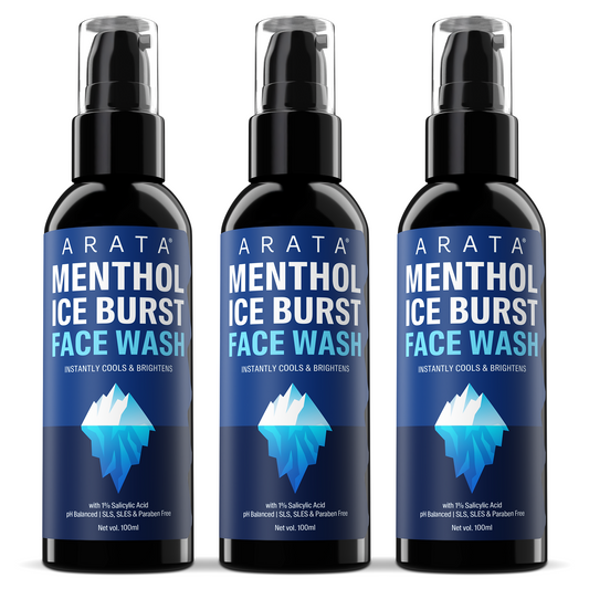 Menthol Ice Burst Face Wash 100ML (Pack of 3)