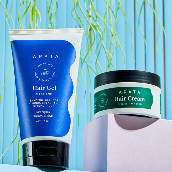 Hair Styling Combo | Hair Styling Gel 150ml + Hair Styling Cream 100g - Arata 