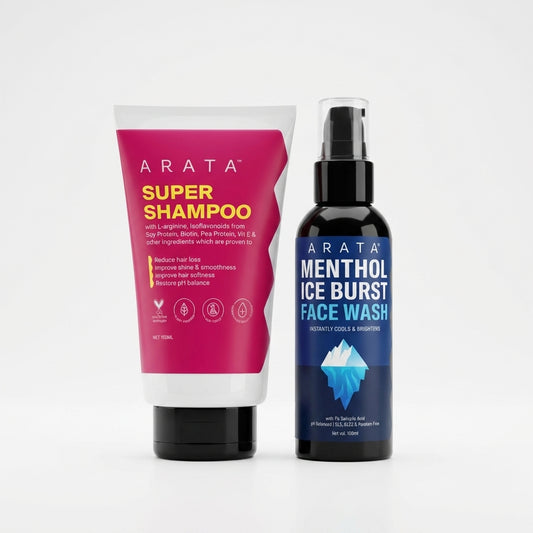 Super shampoo and Menthol Face Wash Combo