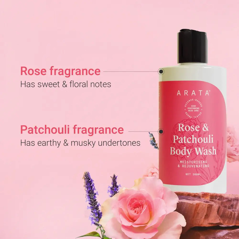 Arata Rose & Patchouli Body Wash 300 ML BYOB