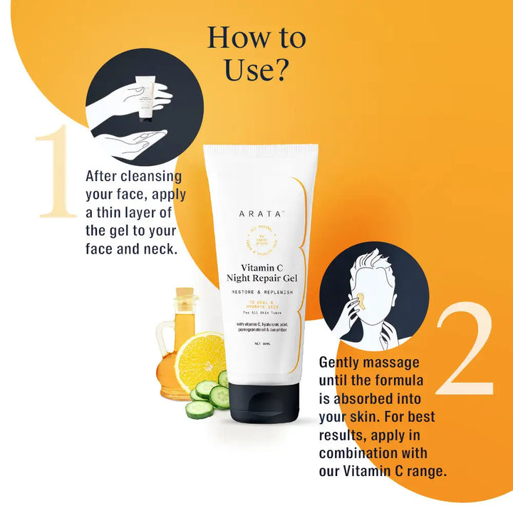 Arata Vitamin C Night Repair Gel BYOB