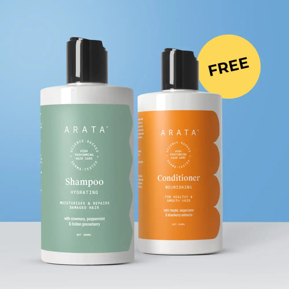 Hydrating Shampoo - 300ml | Nourishing Conditioner - 300ml (FREE)