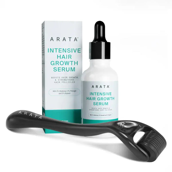 Hair Regrowth Kit | Intensive Hair Growth Serum (30ml) + Derma Roller