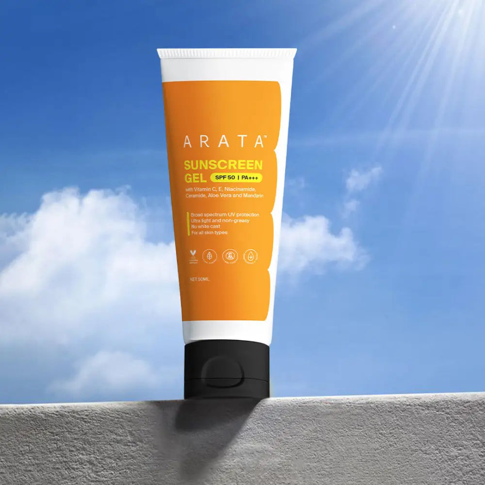 Sunscreen Gel with SPF 50 PA + + +