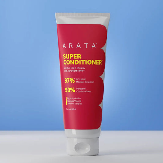 Arata Vegan Keratin & Rice Water Super Conditioner™ for Dry, Frizzy & Damaged Hair 50ml