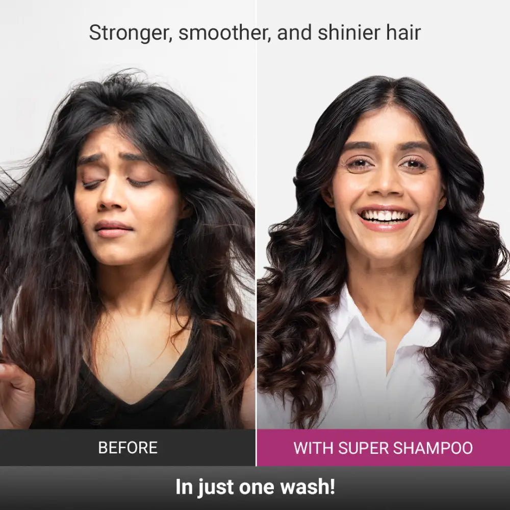 Wash Day Bundle | Super Shampoo (300ml) + Nourishing Conditioner (300ml) + FREE Scalp Massager